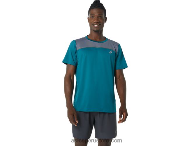 RPVB1019 pino terciopelo/metrópolis Asics manga corta hombre pr lyte