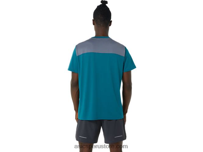 RPVB1019 pino terciopelo/metrópolis Asics manga corta hombre pr lyte