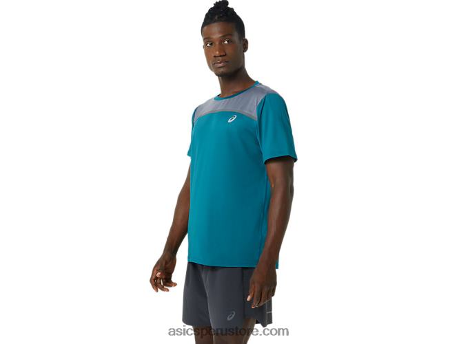 RPVB1019 pino terciopelo/metrópolis Asics manga corta hombre pr lyte