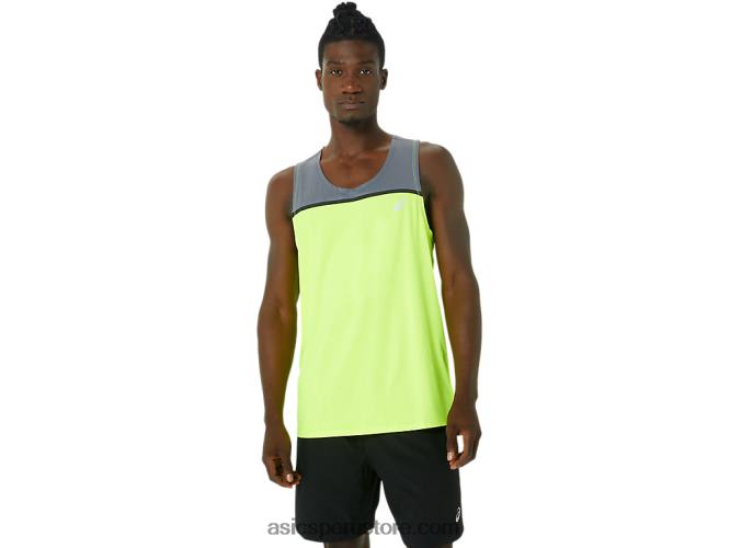 RPVB1021 amarillo de seguridad/metrópolis Asics camiseta pr lyte hombre