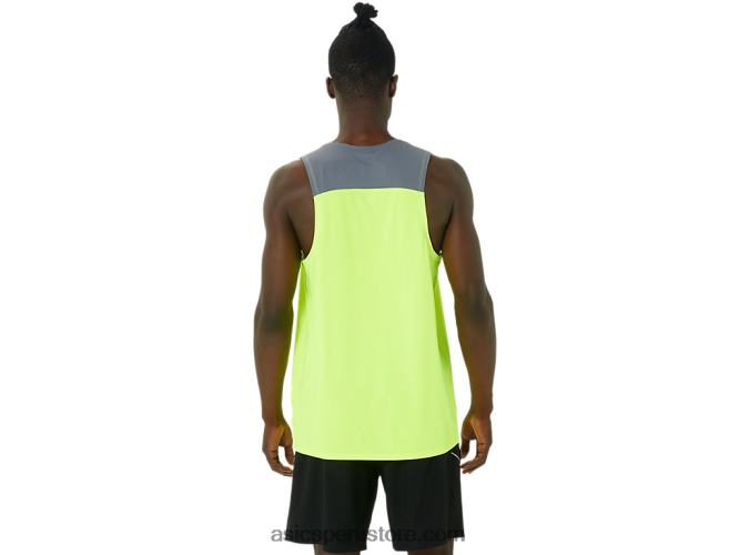 RPVB1021 amarillo de seguridad/metrópolis Asics camiseta pr lyte hombre