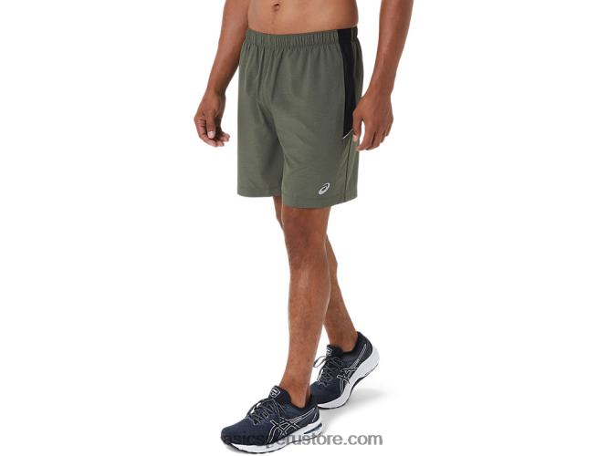 RPVB1022 manto verde htr/perf negro Asics pantalón corto de 7 pulgadas pr lyte para hombre