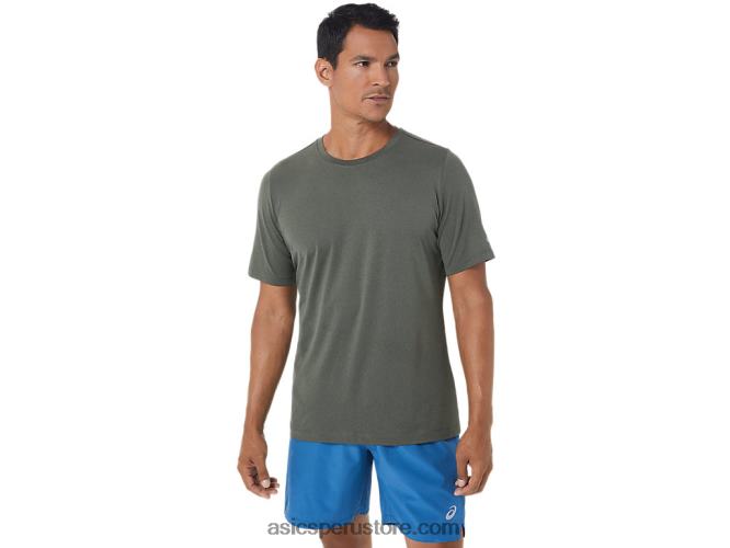 RPVB1049 manto verde brezo Asics camiseta de manga corta hthr tech para hombre