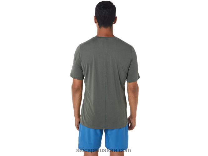 RPVB1049 manto verde brezo Asics camiseta de manga corta hthr tech para hombre