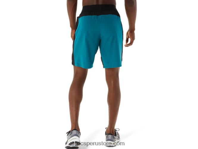 RPVB1052 pino terciopelo/negro rendimiento Asics pantalón corto mezclador de 9 pulgadas para hombre