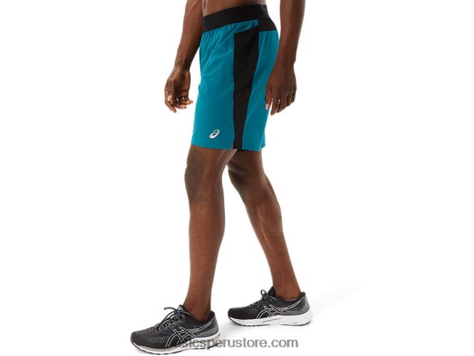 RPVB1052 pino terciopelo/negro rendimiento Asics pantalón corto mezclador de 9 pulgadas para hombre