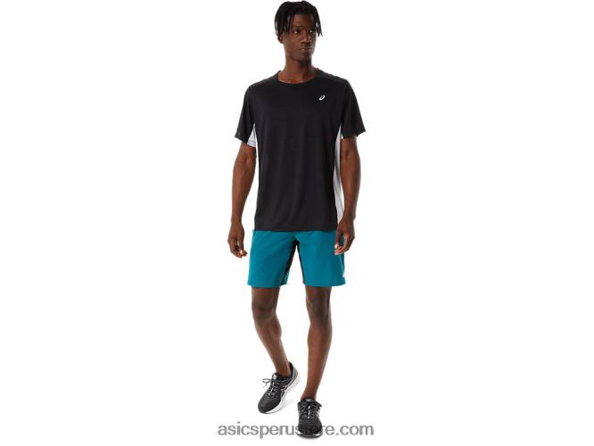 RPVB1052 pino terciopelo/negro rendimiento Asics pantalón corto mezclador de 9 pulgadas para hombre