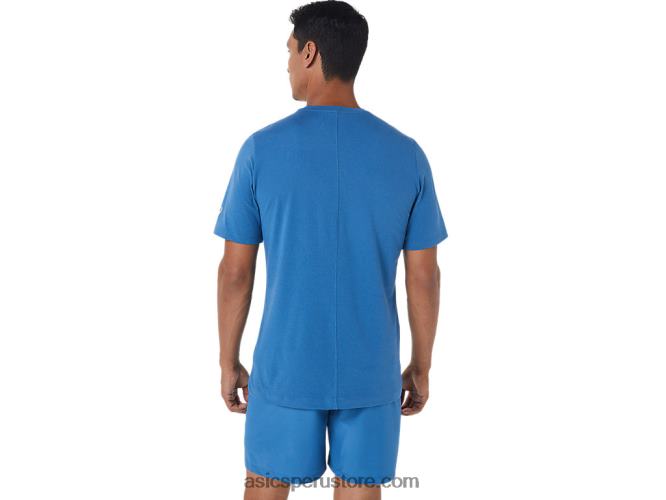 RPVB1055 brezo azul Asics camiseta de manga corta hthr tech para hombre