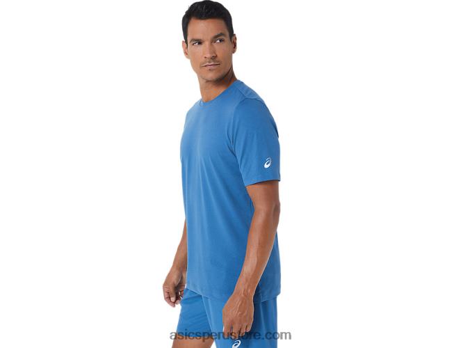 RPVB1055 brezo azul Asics camiseta de manga corta hthr tech para hombre