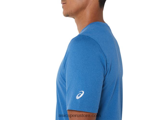 RPVB1055 brezo azul Asics camiseta de manga corta hthr tech para hombre