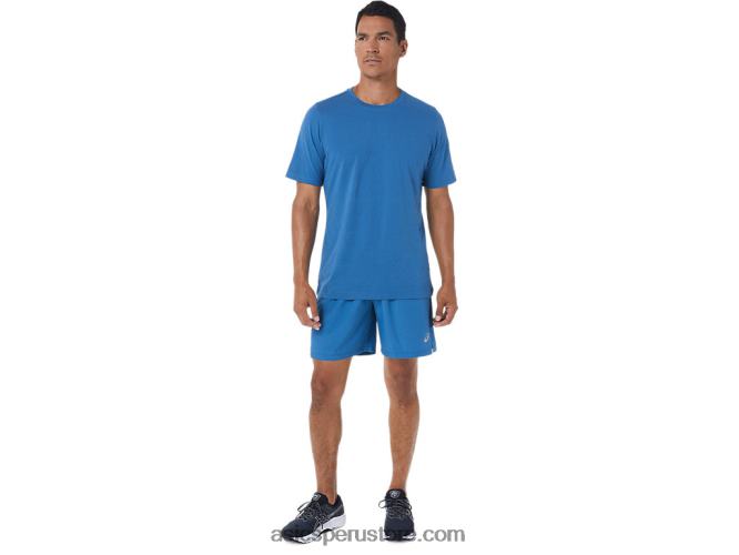RPVB1055 brezo azul Asics camiseta de manga corta hthr tech para hombre
