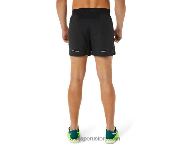 RPVB1061 rendimiento negro Asics hombres ventilar 5in corto