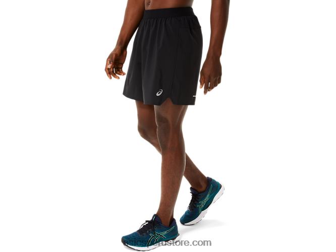 RPVB1082 negro rendimiento/gris portador Asics carretera hombre 2-n-1 7in short