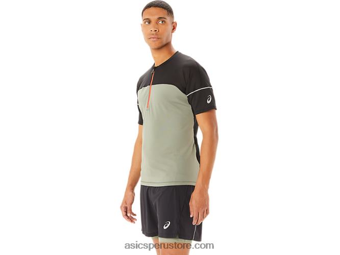 RPVB1088 verde liquen/negro rendimiento Asics top fujitrail hombre
