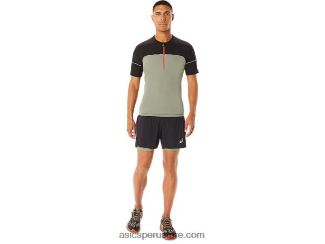 RPVB1088 verde liquen/negro rendimiento Asics top fujitrail hombre