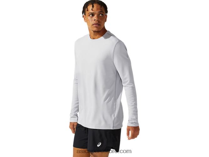 RPVB1095 gris medio Asics manga larga ready-set ii para hombre
