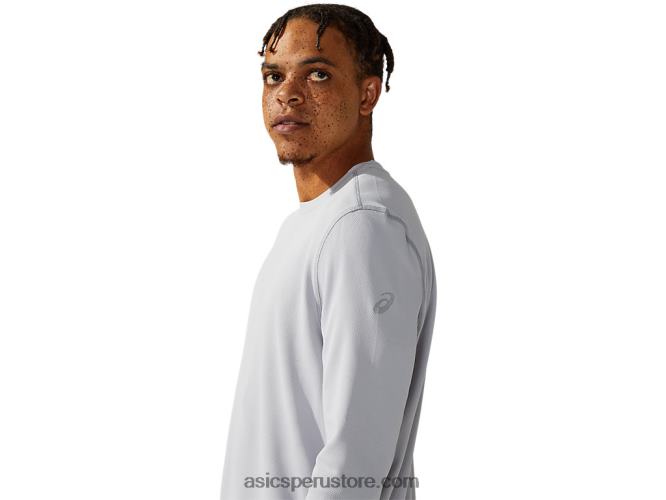 RPVB1095 gris medio Asics manga larga ready-set ii para hombre