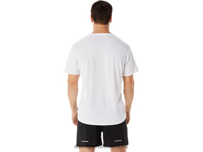 RPVB1101 costa blanca/azul brillante Asics top de manga corta ekiden hombre