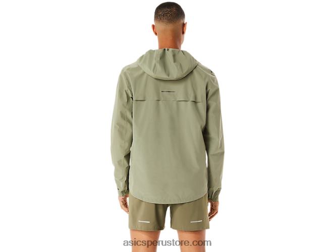 RPVB1103 liquen verde Asics chaqueta impermeable 20 de hombre acelera