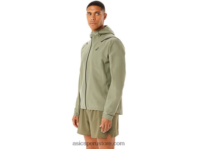 RPVB1103 liquen verde Asics chaqueta impermeable 20 de hombre acelera