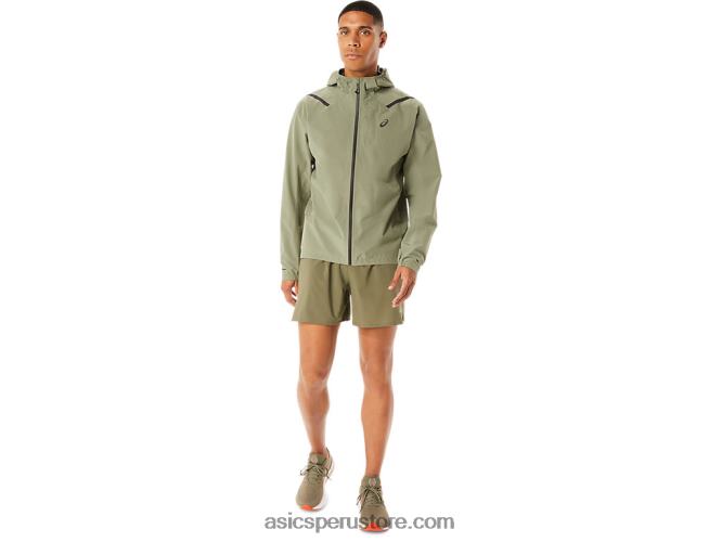 RPVB1103 liquen verde Asics chaqueta impermeable 20 de hombre acelera