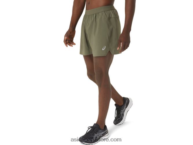 RPVB1109 manto verde Asics carretera hombre 5in short