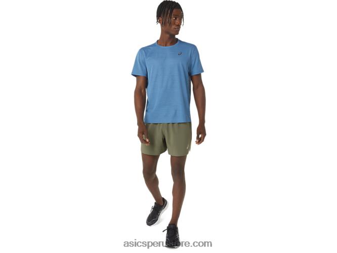 RPVB1109 manto verde Asics carretera hombre 5in short