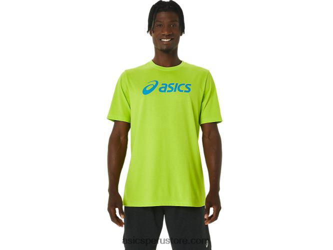 RPVB1121 cáscara de limón Asics camiseta xg de manga corta con logo de lockup