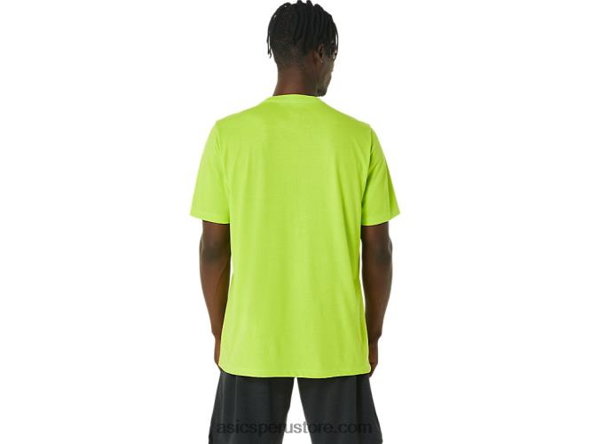 RPVB1121 cáscara de limón Asics camiseta xg de manga corta con logo de lockup