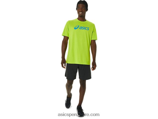 RPVB1121 cáscara de limón Asics camiseta xg de manga corta con logo de lockup