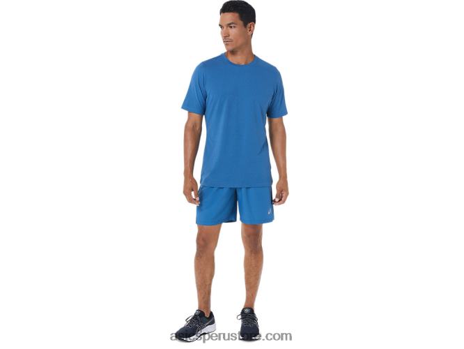 RPVB1133 azul celeste/gris portador Asics pantalón corto 7 en 2 en 1 para hombre