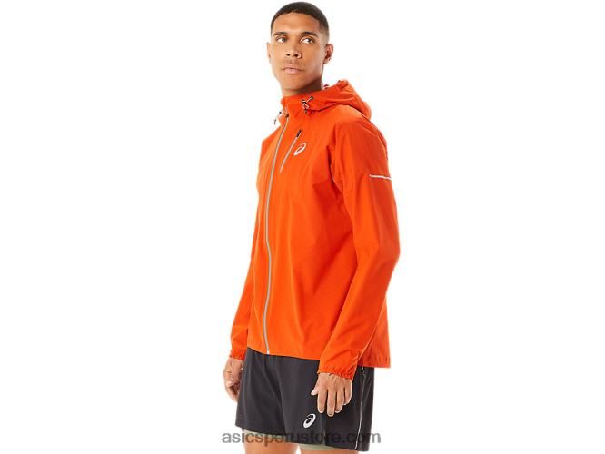 RPVB1146 tomate cherry Asics chaqueta impermeable fujitrail hombre