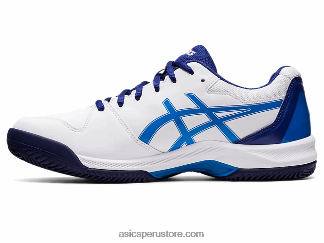 RPVB1147 blanco/azul eléctrico Asics gel-dedicate 7 arcilla