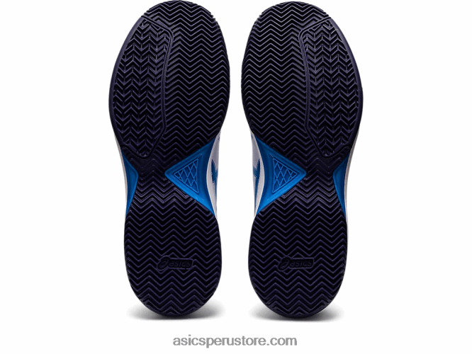 RPVB1147 blanco/azul eléctrico Asics gel-dedicate 7 arcilla