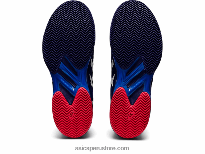 RPVB1156 buceo azul/blanco Asics solución velocidad ff 2 arcilla