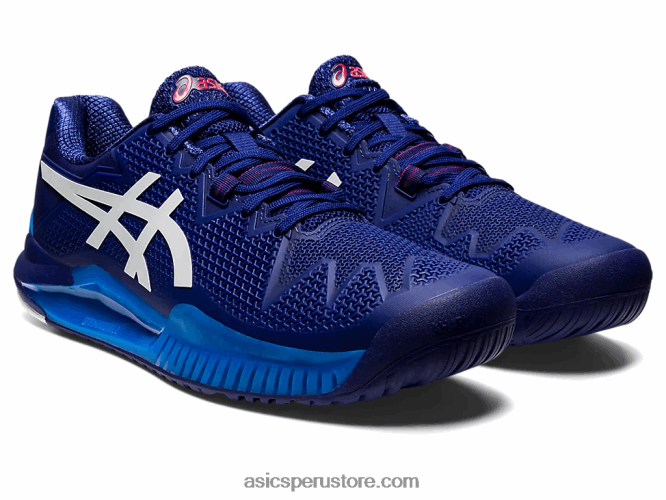 RPVB1165 buceo azul/blanco Asics resolución de gel 8