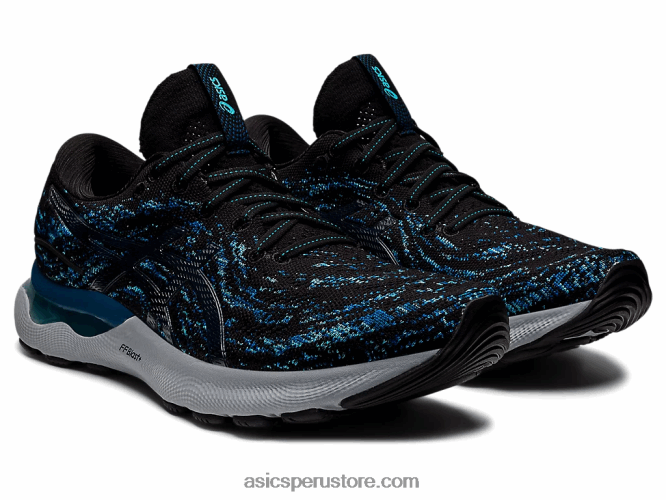 RPVB1193 negro/azul mako Asics gel-nimbus 24 mk