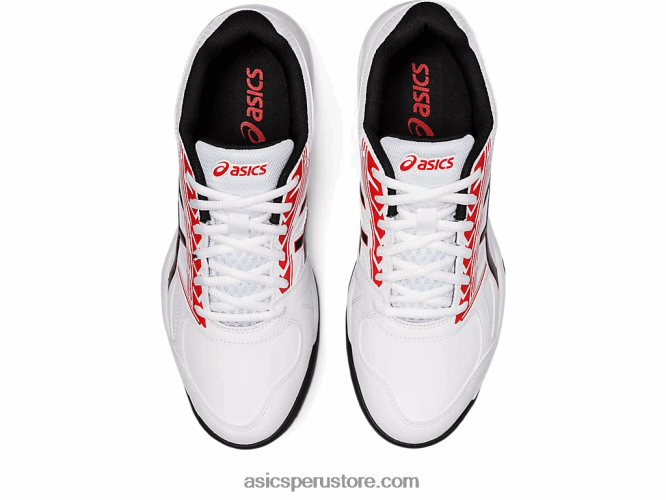 RPVB1196 blanco/rojo clásico Asics campo gel-letal
