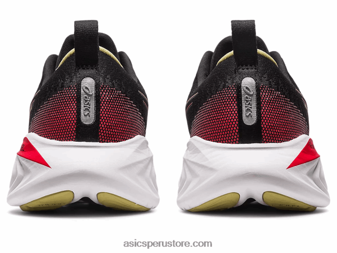RPVB123 negro/rojo eléctrico Asics cúmulo de gel 25
