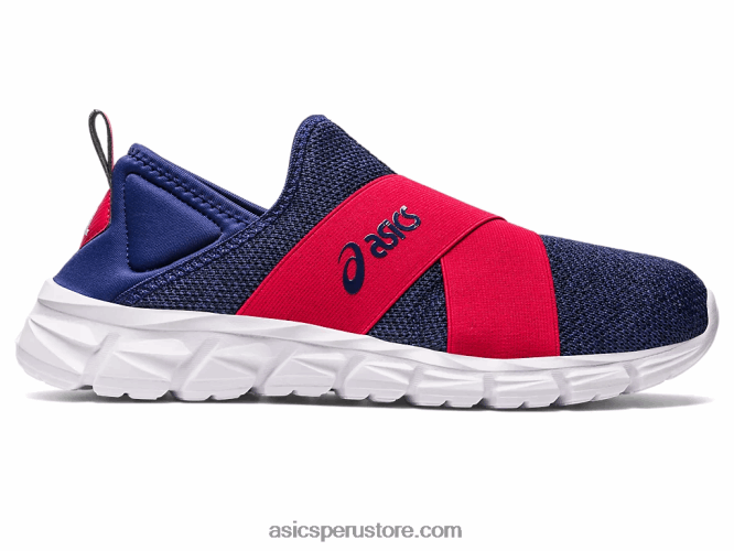RPVB1237 azul índigo/rojo velocidad Asics slip-on lyte cuántico