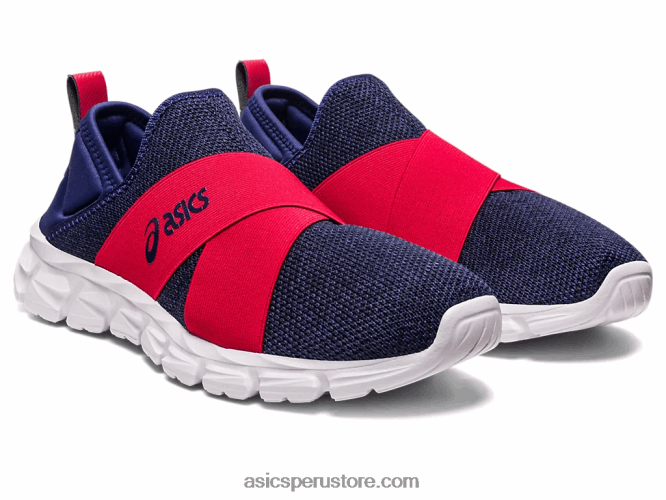 RPVB1237 azul índigo/rojo velocidad Asics slip-on lyte cuántico