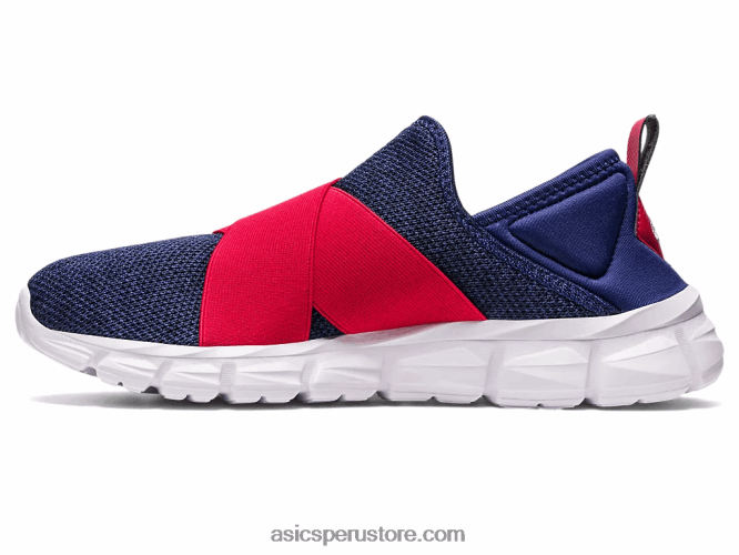 RPVB1237 azul índigo/rojo velocidad Asics slip-on lyte cuántico