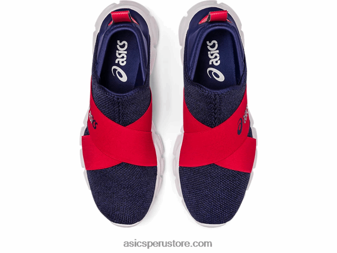 RPVB1237 azul índigo/rojo velocidad Asics slip-on lyte cuántico