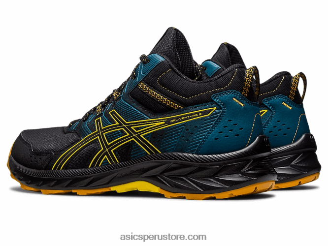 RPVB125 negro/amarillo dorado Asics gel-venture 9 mt