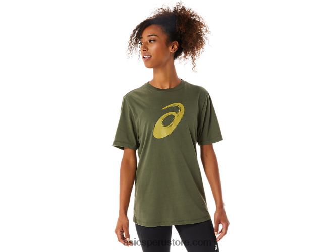 RPVB1258 lienzo de oliva Asics camiseta manga corta pincel