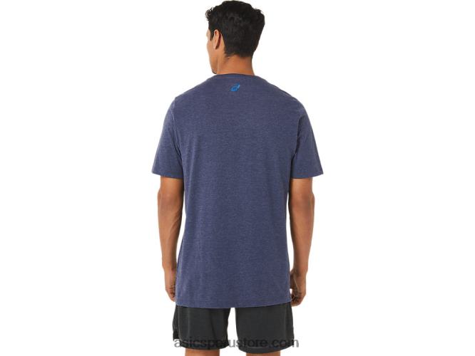 RPVB1262 brezo chaquetón Asics playera con gráfico de corredor del amanecer