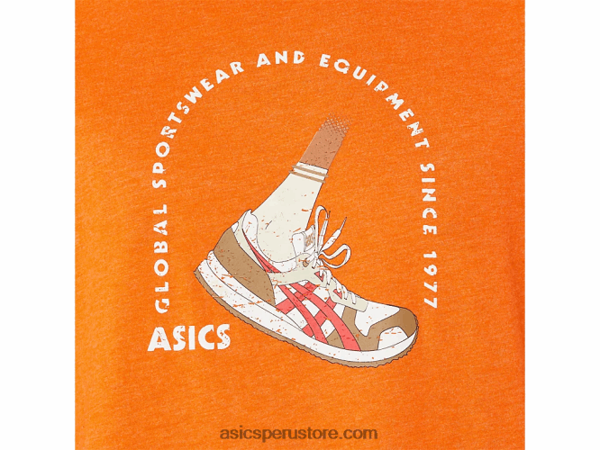 RPVB1268 brezo de caléndula Asics camiseta de manga corta 1977 global sportswear