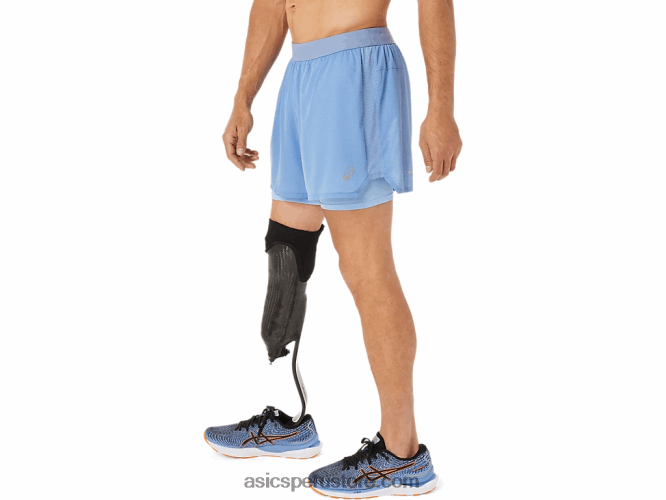 RPVB1322 armonía azul/bienaventuranza azul Asics hombres ventilar 2-n-1 5in corto
