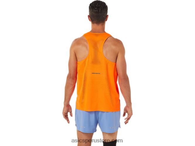 RPVB1326 naranja impactante Asics camiseta ventilada actibreeze para hombre