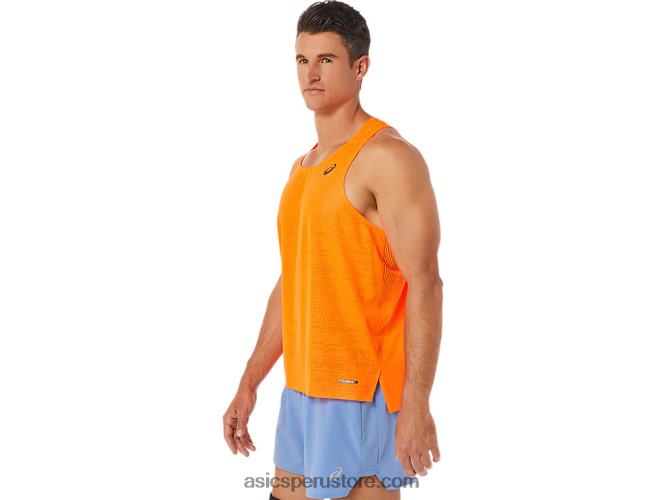 RPVB1326 naranja impactante Asics camiseta ventilada actibreeze para hombre